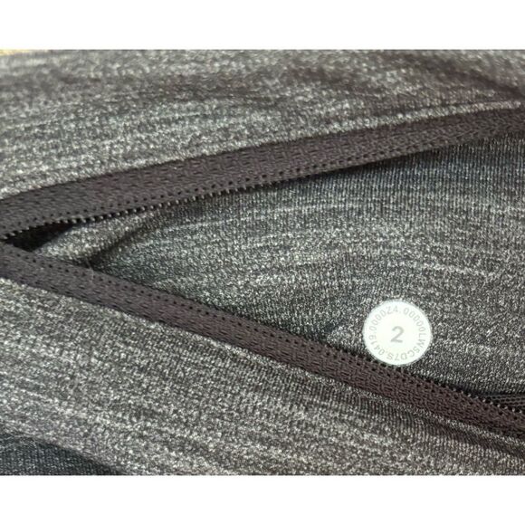 Lululemon Speed Up Tight *28 in Heathered Black Size 2 / Excellent - Picture 7 of 8